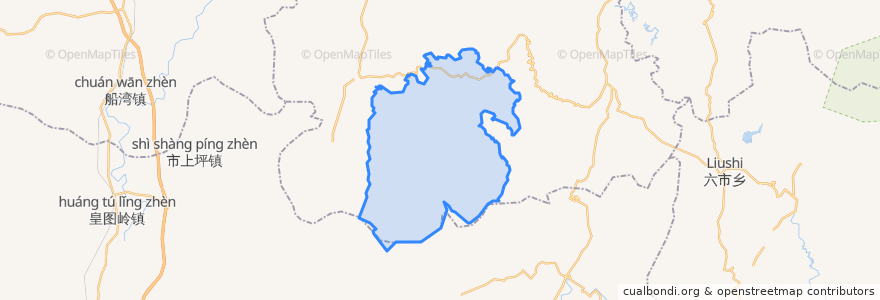 Mapa de ubicacion de Guanghanzhai.