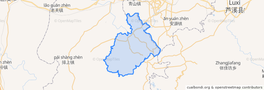 Mapa de ubicacion de Mashan.