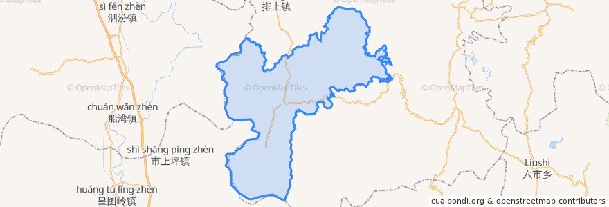 Mapa de ubicacion de Dongqiao.