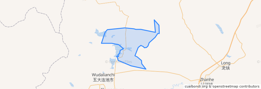 Mapa de ubicacion de 五大连池农场.
