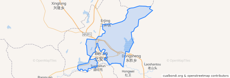 Mapa de ubicacion de 城郊乡.