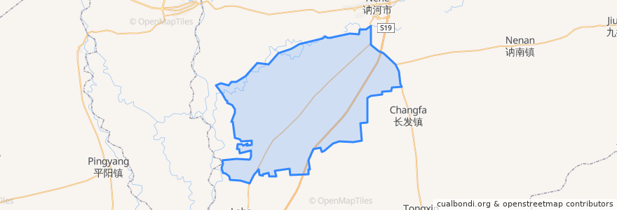 Mapa de ubicacion de 六合镇.