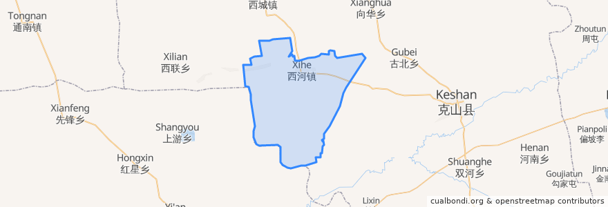 Mapa de ubicacion de Сихэ.