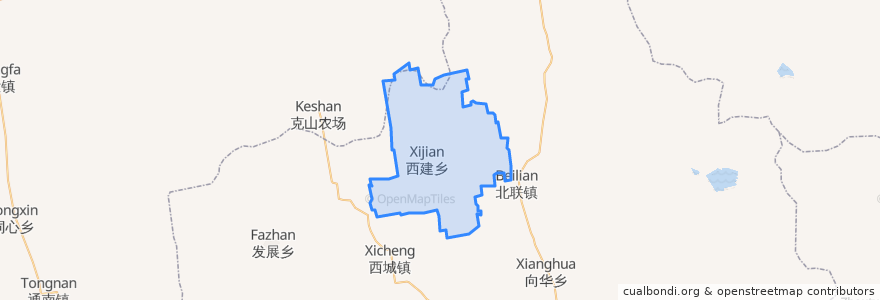 Mapa de ubicacion de Сицзянь.