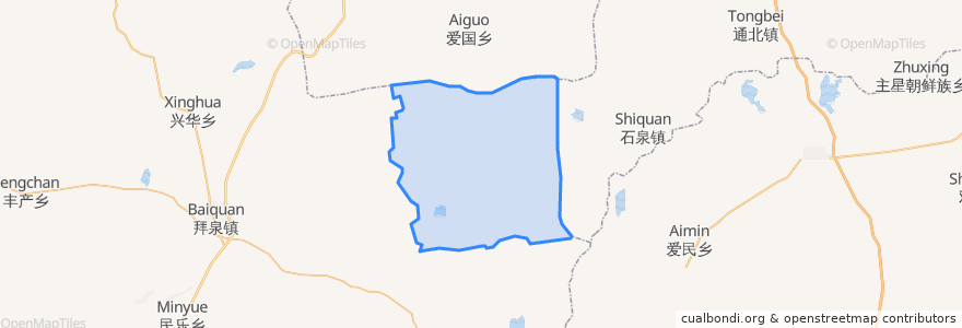 Mapa de ubicacion de 国富镇.