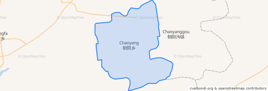 Mapa de ubicacion de 朝阳乡.