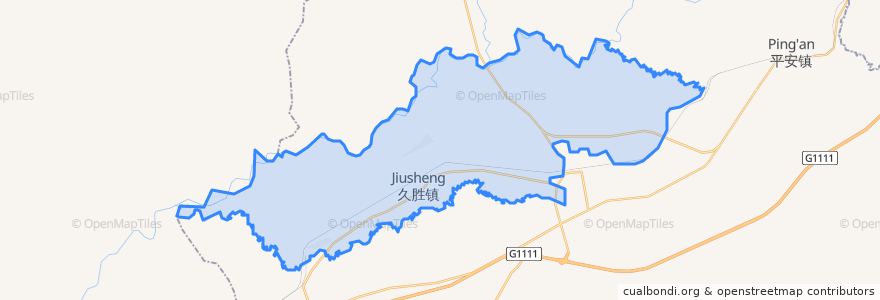 Mapa de ubicacion de 久胜镇.