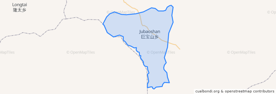 Mapa de ubicacion de 巨宝山乡.