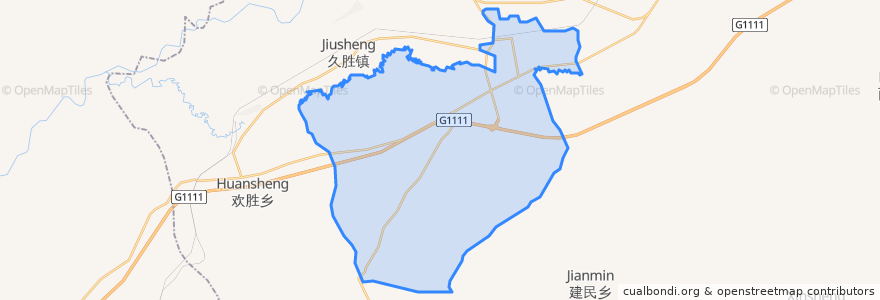 Mapa de ubicacion de Цинъань.