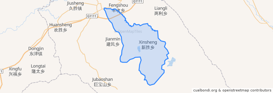 Mapa de ubicacion de 新胜乡.