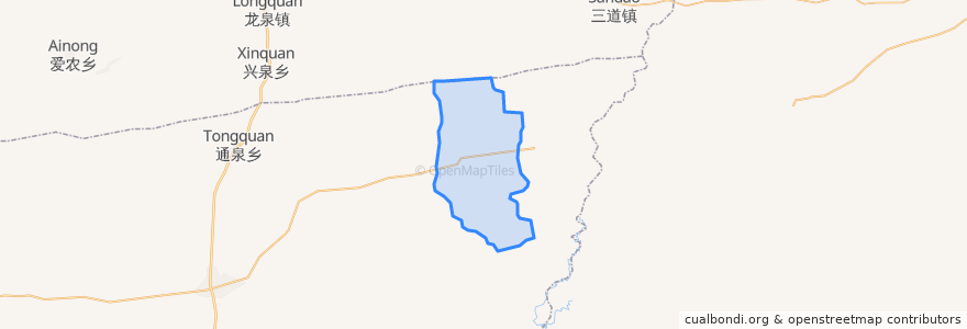 Mapa de ubicacion de 繁荣乡.