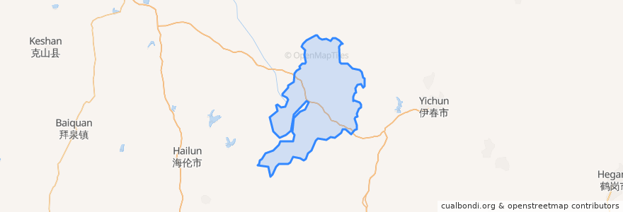 Mapa de ubicacion de 绥棱林业局.