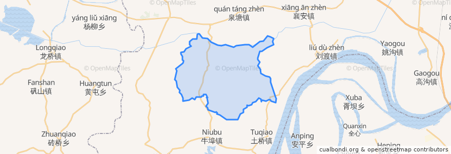 Mapa de ubicacion de Hongxiang.