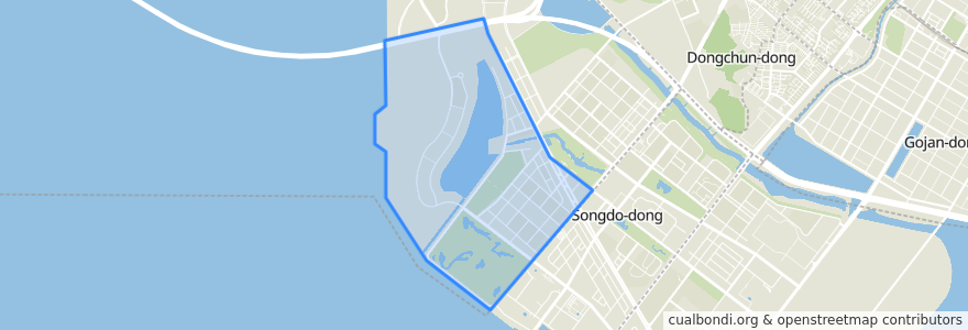 Mapa de ubicacion de Songdo 4(sa)-dong.