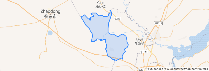 Mapa de ubicacion de 对青山镇.