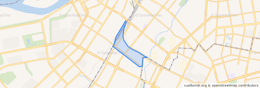 Mapa de ubicacion de 通达街道.