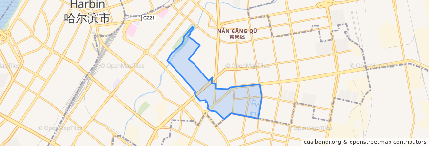 Mapa de ubicacion de 奋斗路街道.