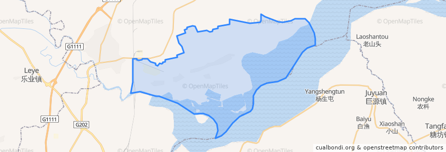 Mapa de ubicacion de 腰堡街道办事处.