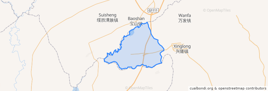 Mapa de ubicacion de 红光乡.