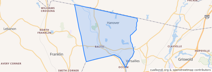 Mapa de ubicacion de Sprague.