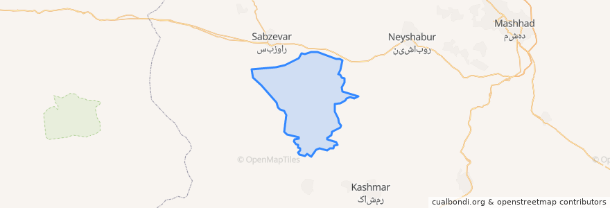 Mapa de ubicacion de Sheshtamad County.