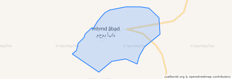 Mapa de ubicacion de Mohammadabad.