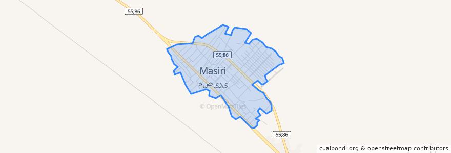 Mapa de ubicacion de مصیری.