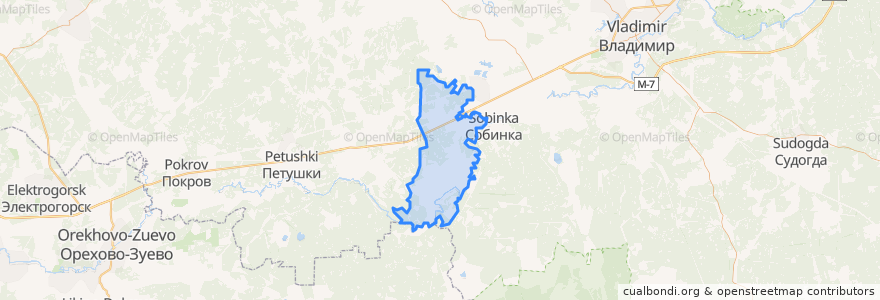 Mapa de ubicacion de Копнинское сельское поселение.