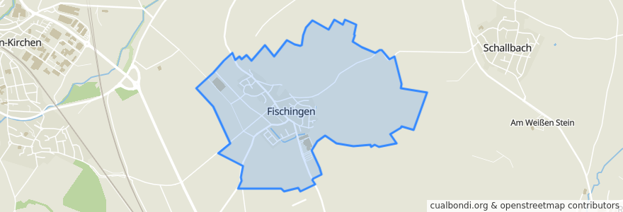 Mapa de ubicacion de Fischingen.