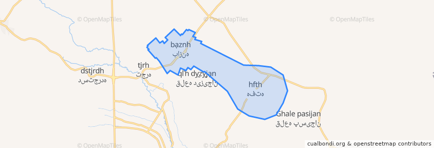 Mapa de ubicacion de شهر شهباز.