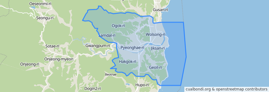Mapa de ubicacion de 平海邑.