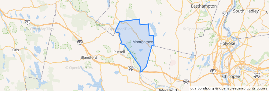 Mapa de ubicacion de Montgomery.