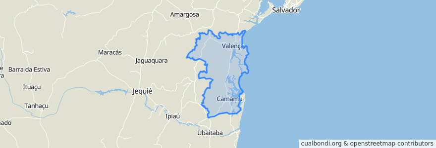 Mapa de ubicacion de Região Geográfica Imediata de Valença.