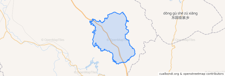 Mapa de ubicacion de Zhonglong.
