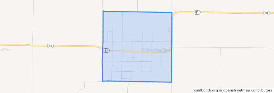 Mapa de ubicacion de Andover.