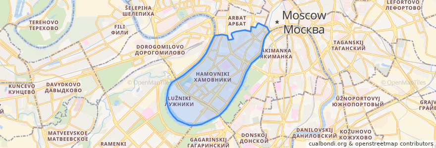 Mapa de ubicacion de Bezirk Chamowniki.