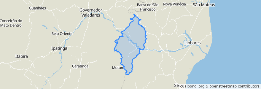 Mapa de ubicacion de Região Geográfica Imediata de Aimorés - Resplendor.