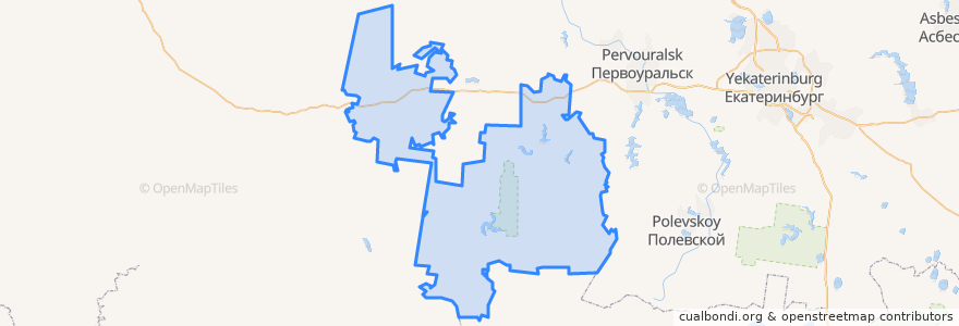 Mapa de ubicacion de Нижнесергинский район.