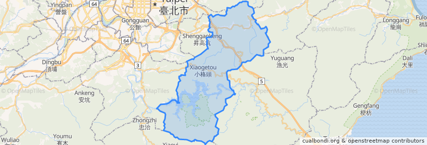 Mapa de ubicacion de Shiding.