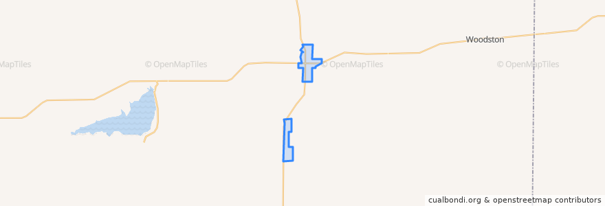 Mapa de ubicacion de Stockton.