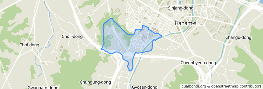 Mapa de ubicacion de Deokpung 1(il)-dong.