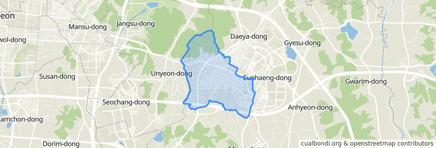 Mapa de ubicacion de 新川洞.