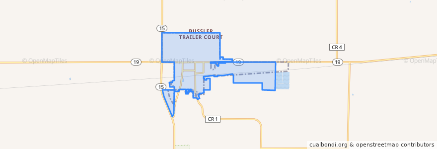 Mapa de ubicacion de Winthrop.