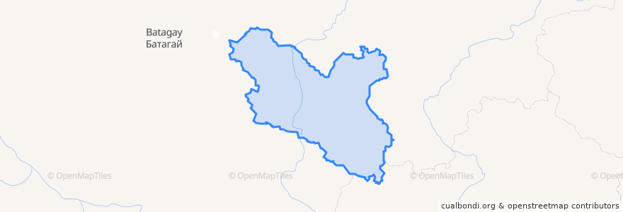 Mapa de ubicacion de Momsky Ulus.