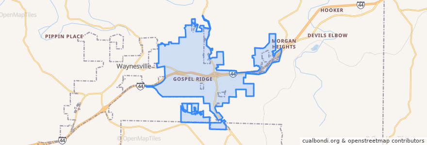 Mapa de ubicacion de Saint Robert.