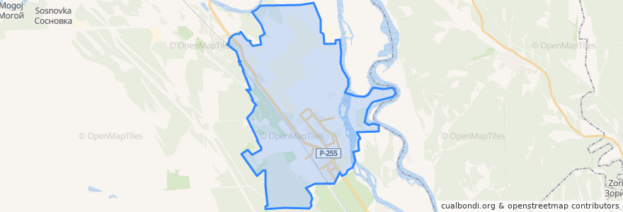 Mapa de ubicacion de городской округ Усолье-Сибирское.