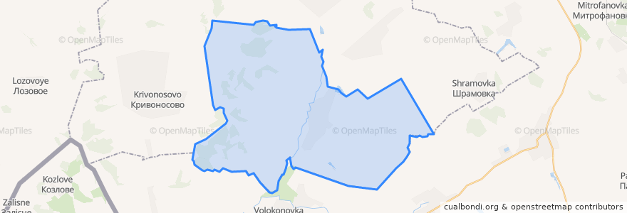 Mapa de ubicacion de Жилинское сельское поселение.