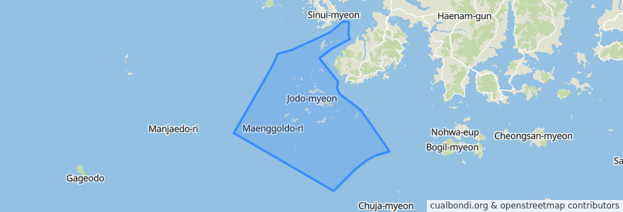 Mapa de ubicacion de 鳥島面.