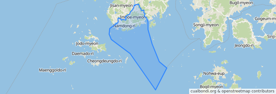 Mapa de ubicacion de 臨淮面.