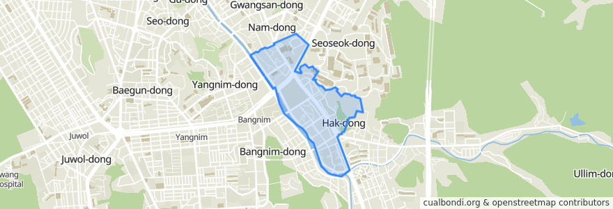 Mapa de ubicacion de 鶴洞.